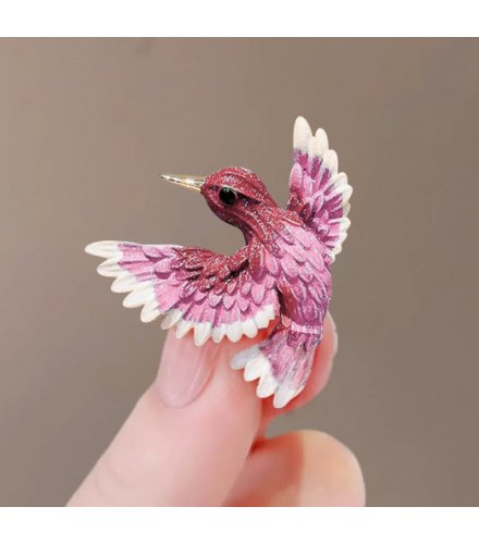 XSB115 - Purple Bird Saree Brooch
